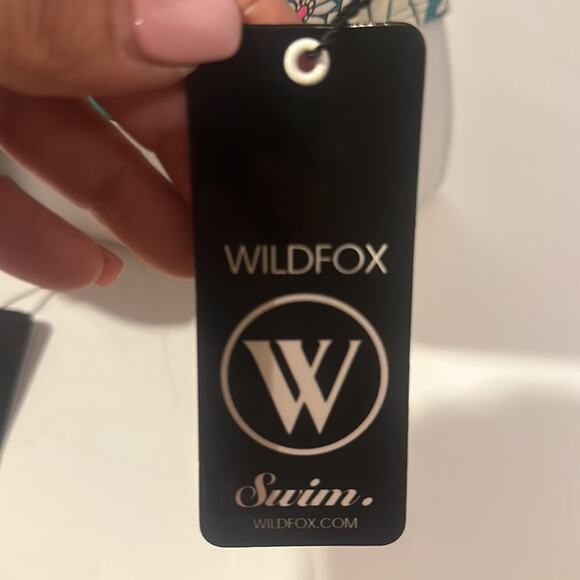 REDUCED WiLDFOX NWT 2 PIECE SWIMSUIT-STRAPLESS TOP & BIKINI BOTTOM  FLORAL XS - Picture 10 of 14